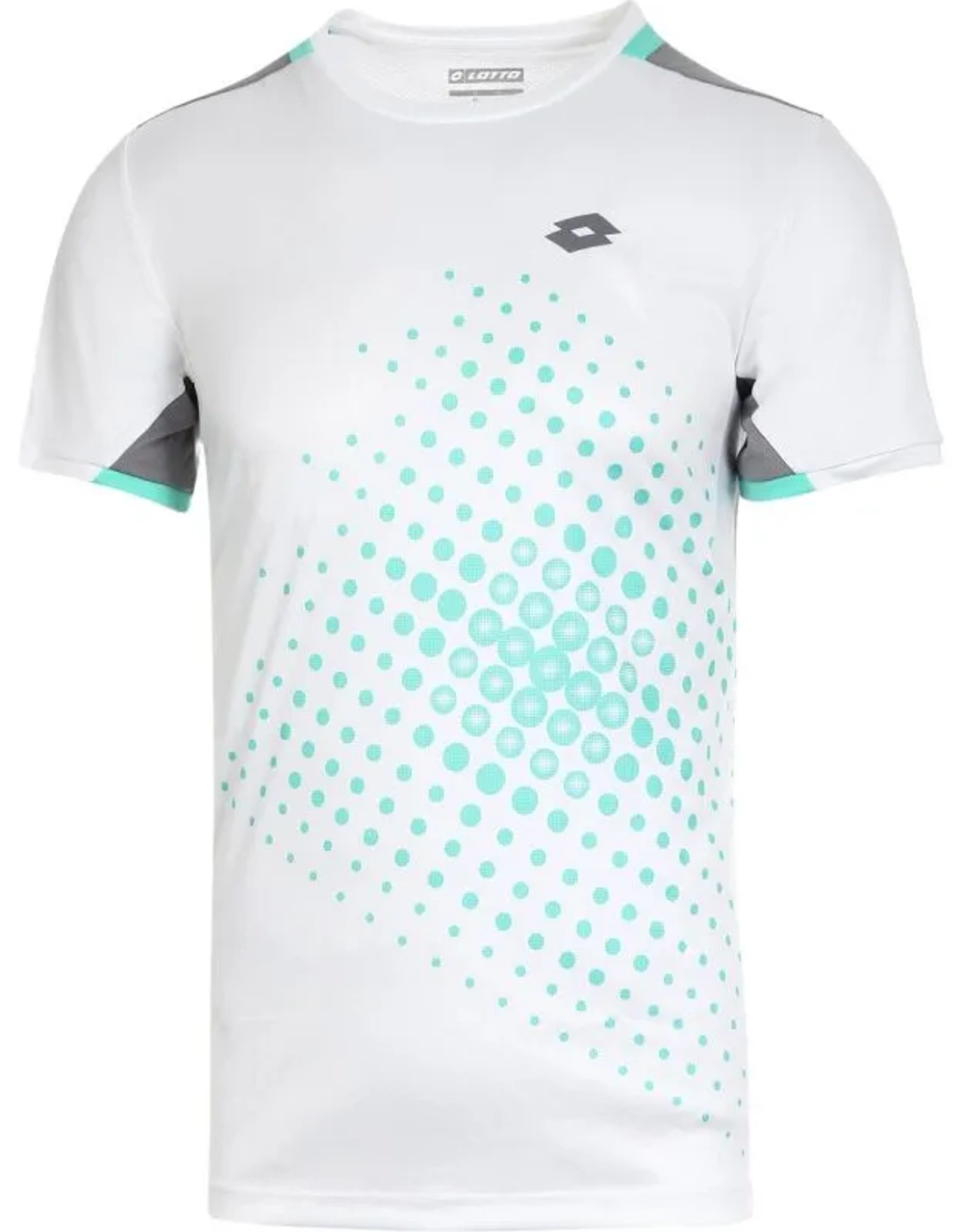 Детская теннисная футболка Lotto Top B IV 1 - bright white/green 9