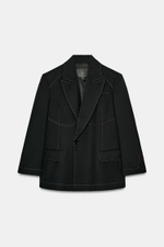 Блейзер с контрастной строчкой ZW COLLECTION LIMITED EDITION - ZARA