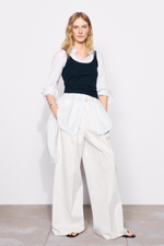 ТОП В РУБЧИК ИЗ ХЛОПКА — ZARA