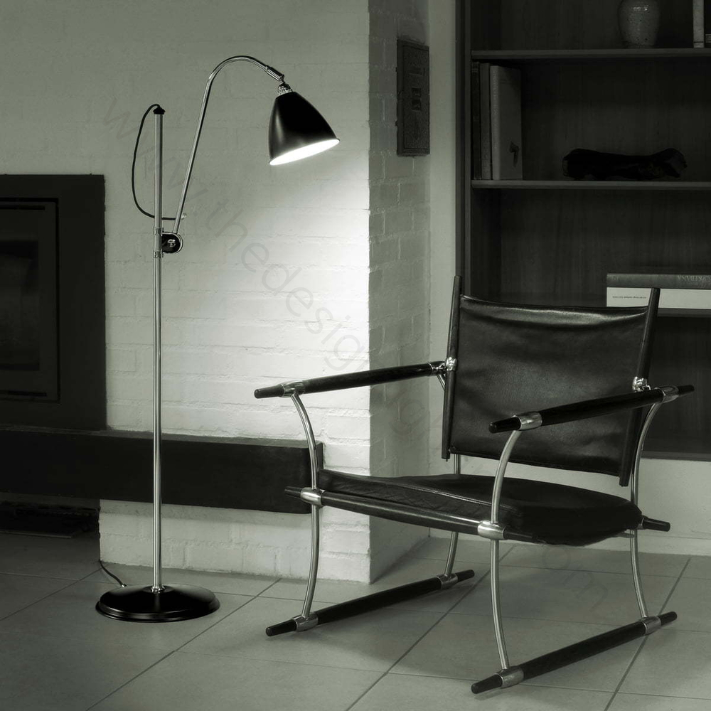 Floor design lamp  Bestlite BL1 by Gubi (Black)
