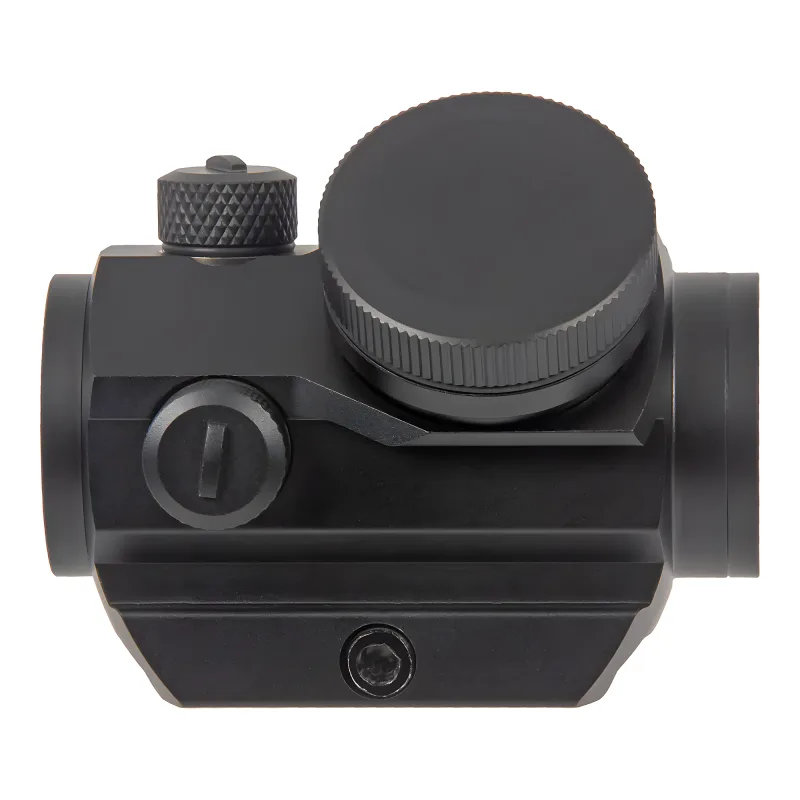 Коллиматор Target Optic 1x22, Weaver, красная марка, проставка, аккумулятор - вид сбоку, крышка батарейного отсека