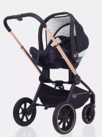 Коляска детская MOWBaby "ZOOM"PU (3в1) RA087 Gold Black