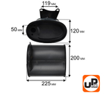 Глушитель для генератора мощностью 5 кВт UNITED PARTS 90-1097