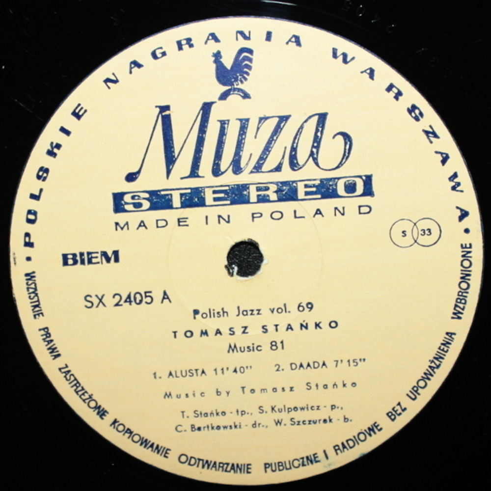 Tomasz Stanko / Music 81 (LP)
