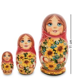 Народные промыслы МР-16/25-B Матрешка 3м «Мария с подсолнухами»