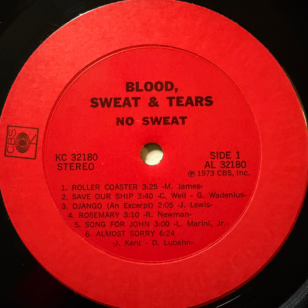 Blood, Sweat & Tears – No Sweat (США 1973г.)