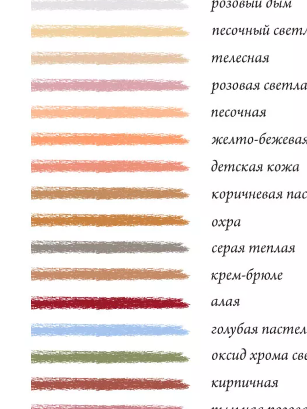 Масляная пастель Малевичъ профессиональная, ПОРТРЕТ 24 цвета