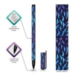 Ручка шариковая BRAUBERG SOFT TOUCH STICK "WHALE", 1шт, СИНЯЯ, мягкое покрытие, узел 0,7 мм, 143709