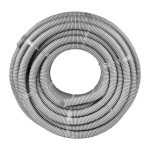 Труба гофр, ПВХ с протяжкой d32 мм (50 м) серая EKF-Plast