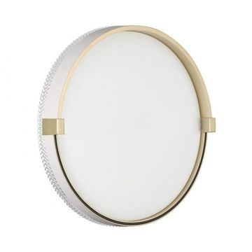 Светильник пластик/белый/золотой 7646/CL LED 30Вт 4000К D340 IP43 Pale SN Olidi White Sonex