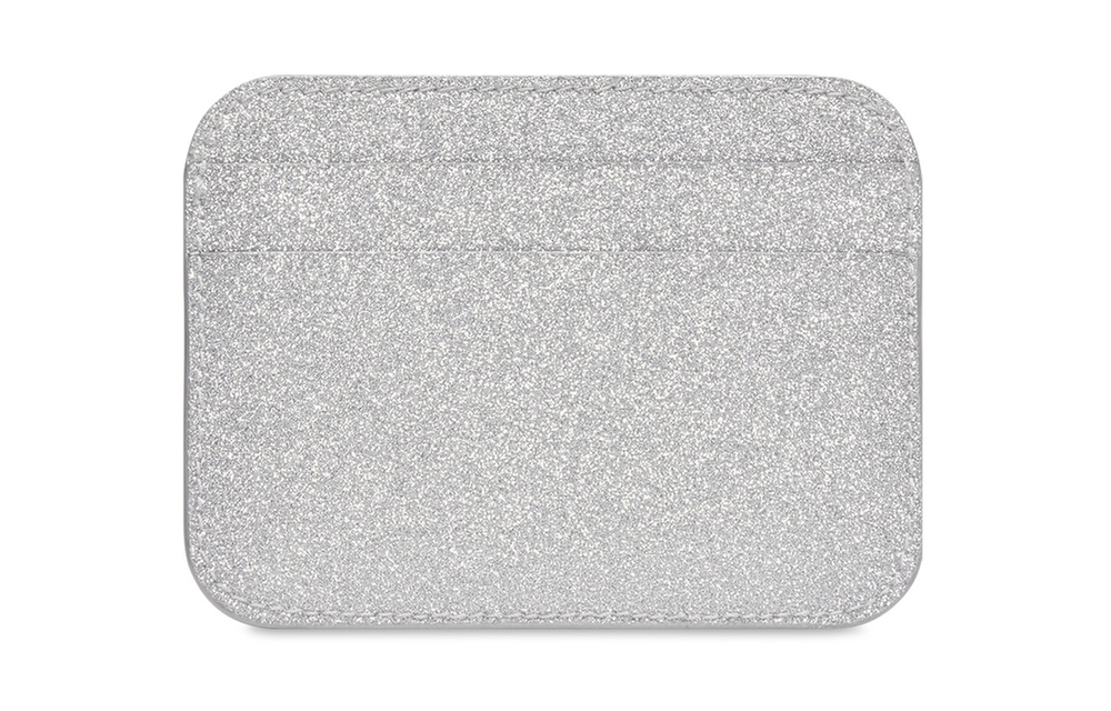 Balenciaga Cash Polyurethane Bonded To Polyester Card Holder Card Holder Women"s Silver