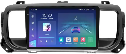 Магнитола для Peugeot Traveller/Expert, Citroen SpaceTourer/Jumpy, Opel Zafira Life/Vivaro - Parafar PF555RN2K на Android 13, Быстрая, QLED+2K, CarPlay, 4G SIM-слот