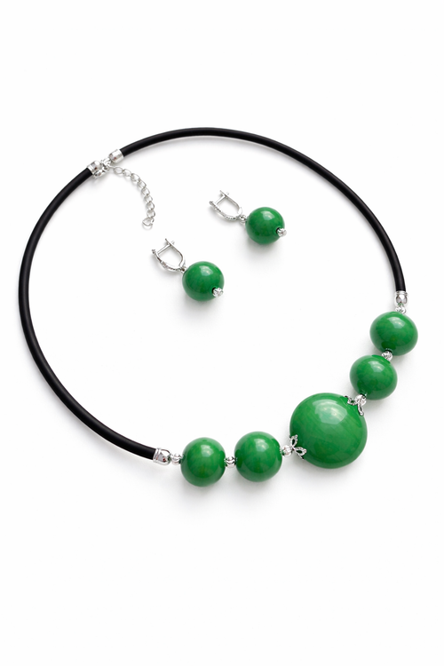 Комплект украшений из муранского стекла