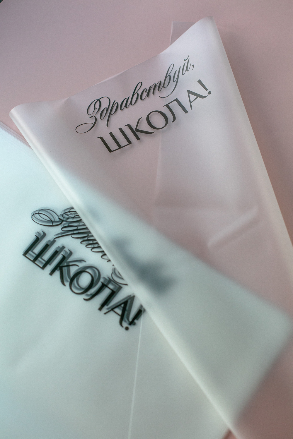 Плёнка матовая ПЛ-02 (43х58 см) Здравствуй, школа! (цена за упаковку 30 листов)