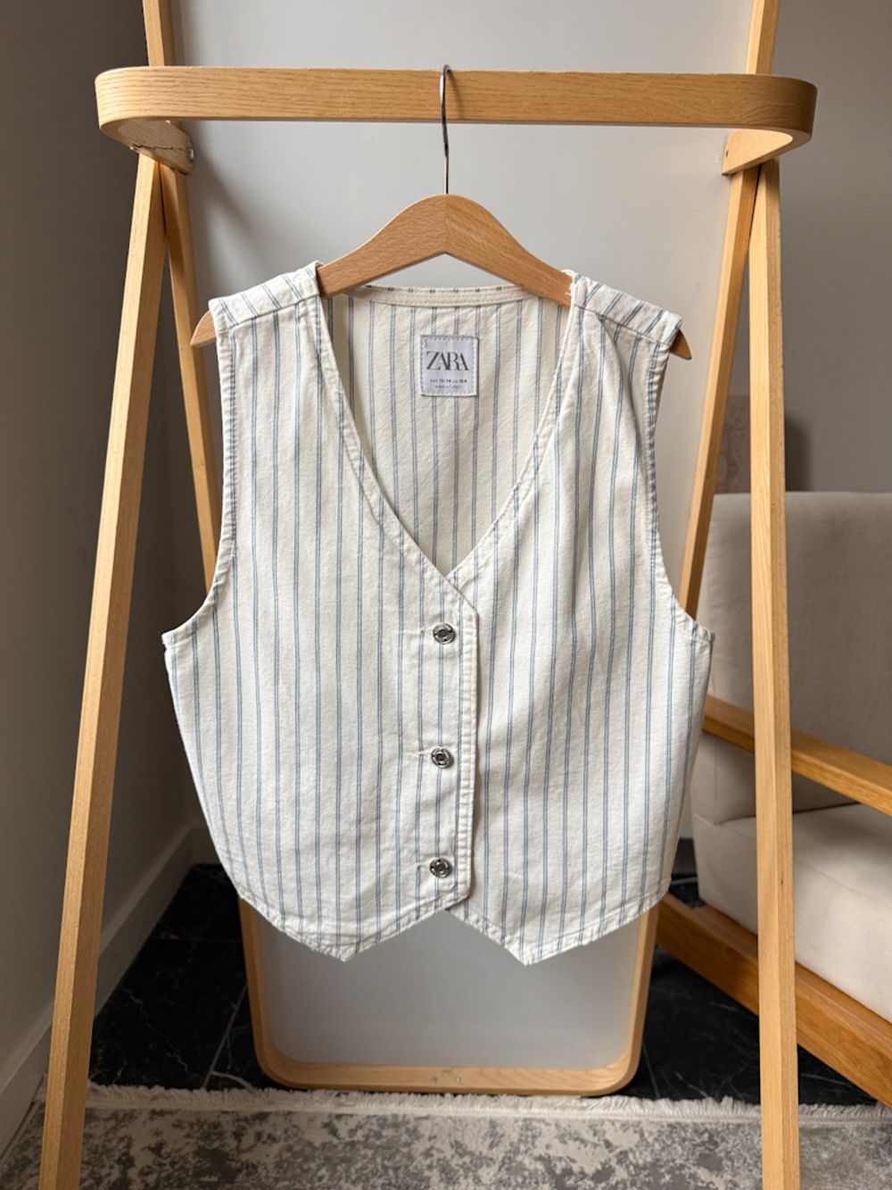 Хлопковый жилет Zara, 164