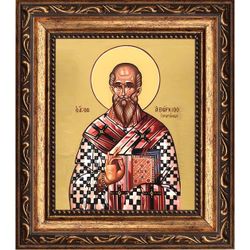 Аверкий Иерапольский, равноапостольный епископ. Икона на холсте.