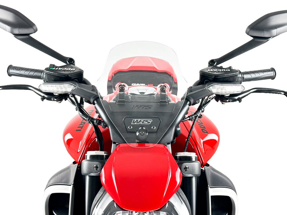 WRS Ветрове стекло Sport Ducati Diavel V4 прозрачное DU030T