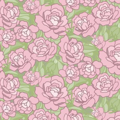 Roses shabbi chic on green