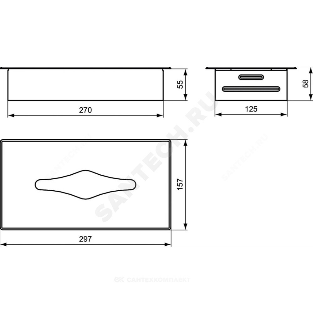 Держатель для салфеток IOM нержавеющая сталь Ideal Standard A9133MY