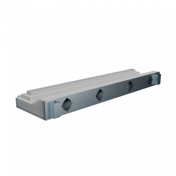 Flexag SHN-1-1000-25-W щелевой диффузор с низкопрофильной КСД под гипсокартон, белый