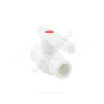 Кран шаровой PP-R белый Дн 50 внутренняя пайка OPTIMA VALFEX VALF 10145050
