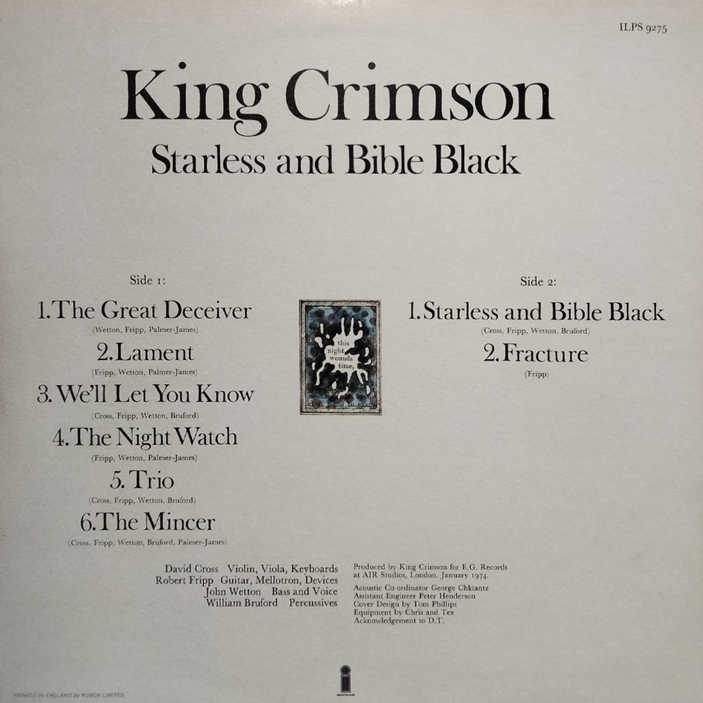 King Crimson / Starless And Bible Black (LP)