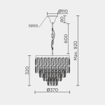 Подвесная люстра MODELUX ML.844.6 GD