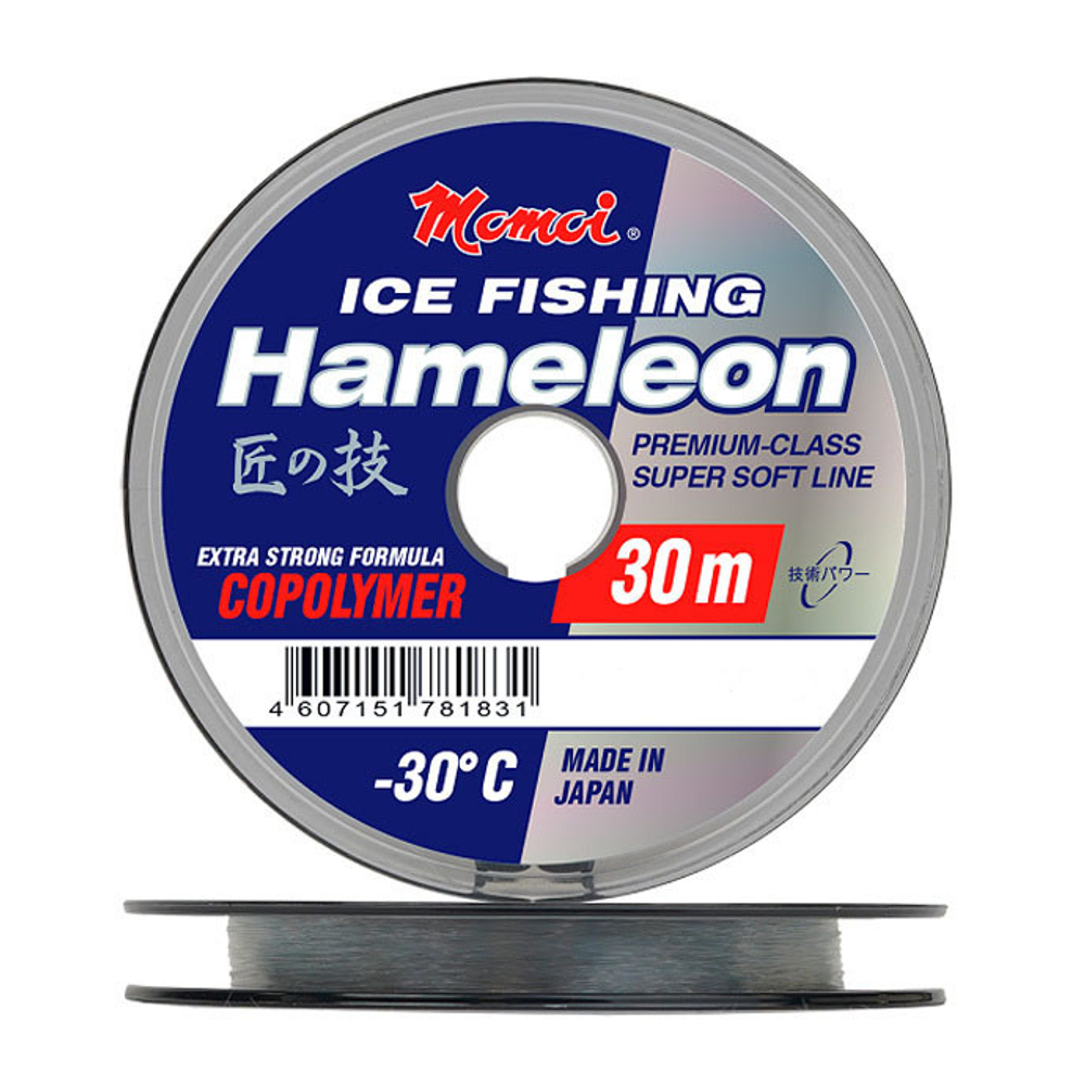 Леска Hameleon ICE Fishing 0,27 мм., 8,5 кг, 50 м, серебряная