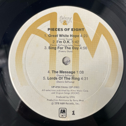 Винтажная виниловая пластинка LP Styx Pieces Of Eight (США 1978) Renegade