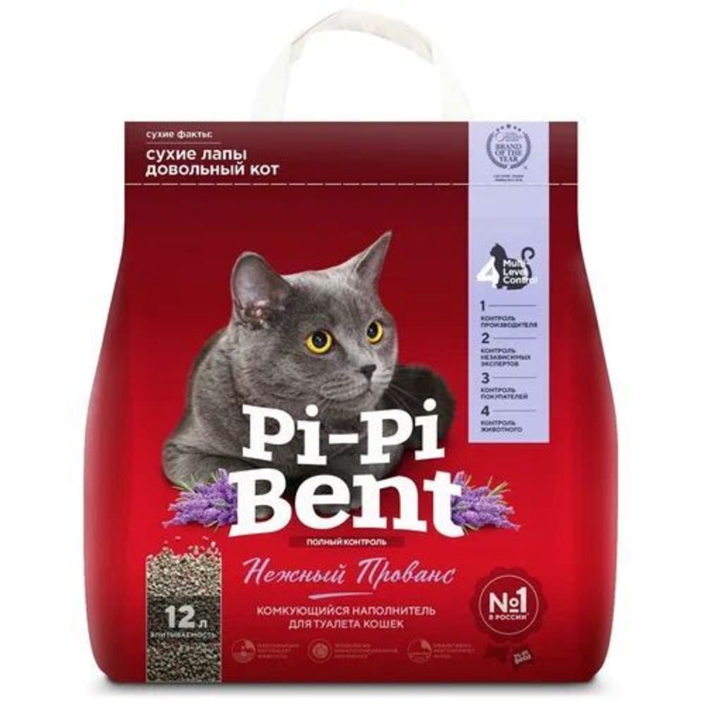 Комкующийся наполнитель Pi-Pi Bent для кошачьих туалетов Нежный Прованс 5 кг Комкующийся наполнитель Pi-Pi Bent для кошачьих туалетов Нежный Прованс 5 кг