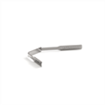 Микроплинтус белый муар алюминиевый Laconistiq Micro 15 Classic 15x5x2450 мм