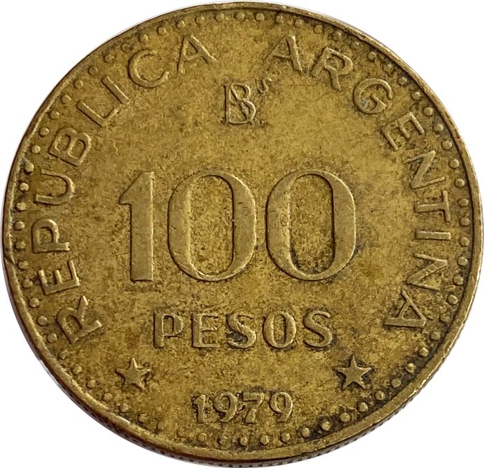 100 песо 1979 Аргентина
