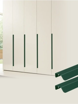 Мебельная ручка, зеленая, 80 см, 2 шт