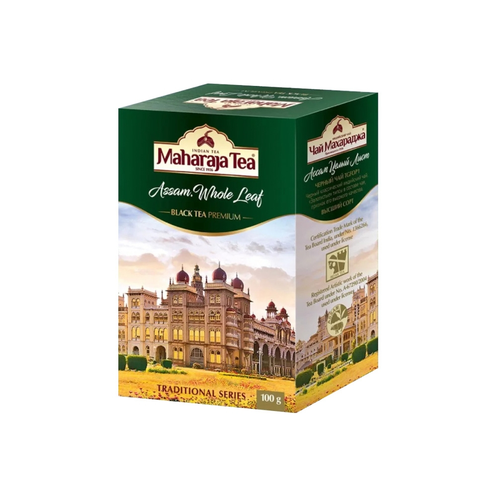 Индийский чай Ассам (assam tea) листовой Maharaja Tea | Махараджа Ти 100г