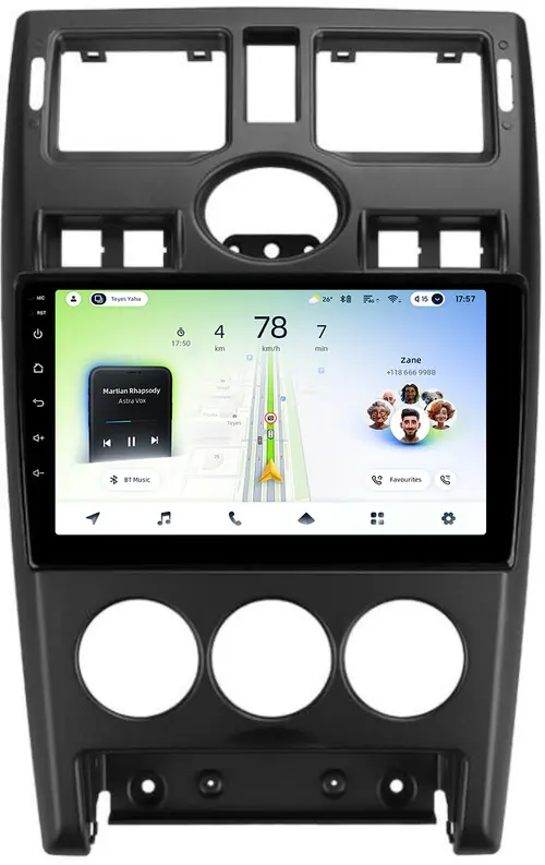 Магнитола для Lada Priora 2007-2013 (рамка черная тип 1) - Teyes CC4L монитор 9" IPS, Android 14, Быстрая, Snapdragon 662, CarPlay, 4G SIM-слот