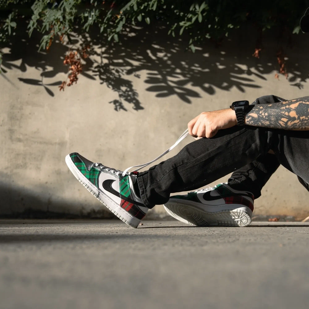 Кроссовки Nike Dunk Low Retro "Plaid"