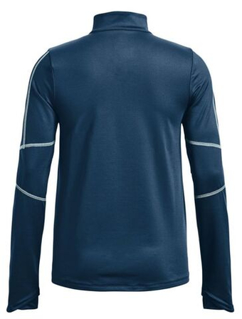 Женская теннисная футболка с длинным рукавом Under Armour Train Cold Weather 1/2 Zip - petrol blue/fuse teal
