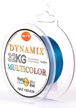 Леска плетёная WFT KG ROUND DYNAMIX Multicolor 300 м, 0,35 мм