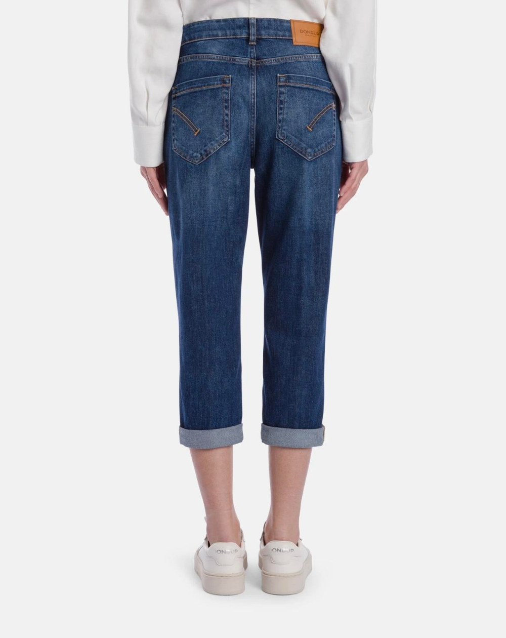 Джинсы DonDup 268 K07 голубые потертости