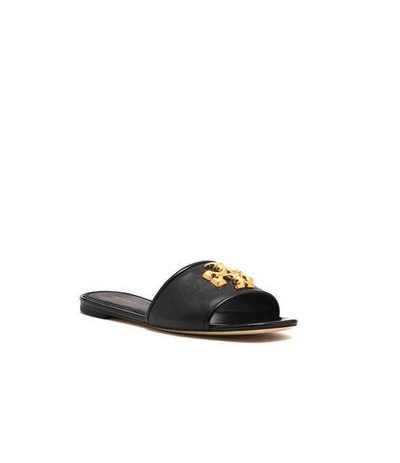 Кожаные шлепанцы eleanor TORY BURCH - черный(88744)