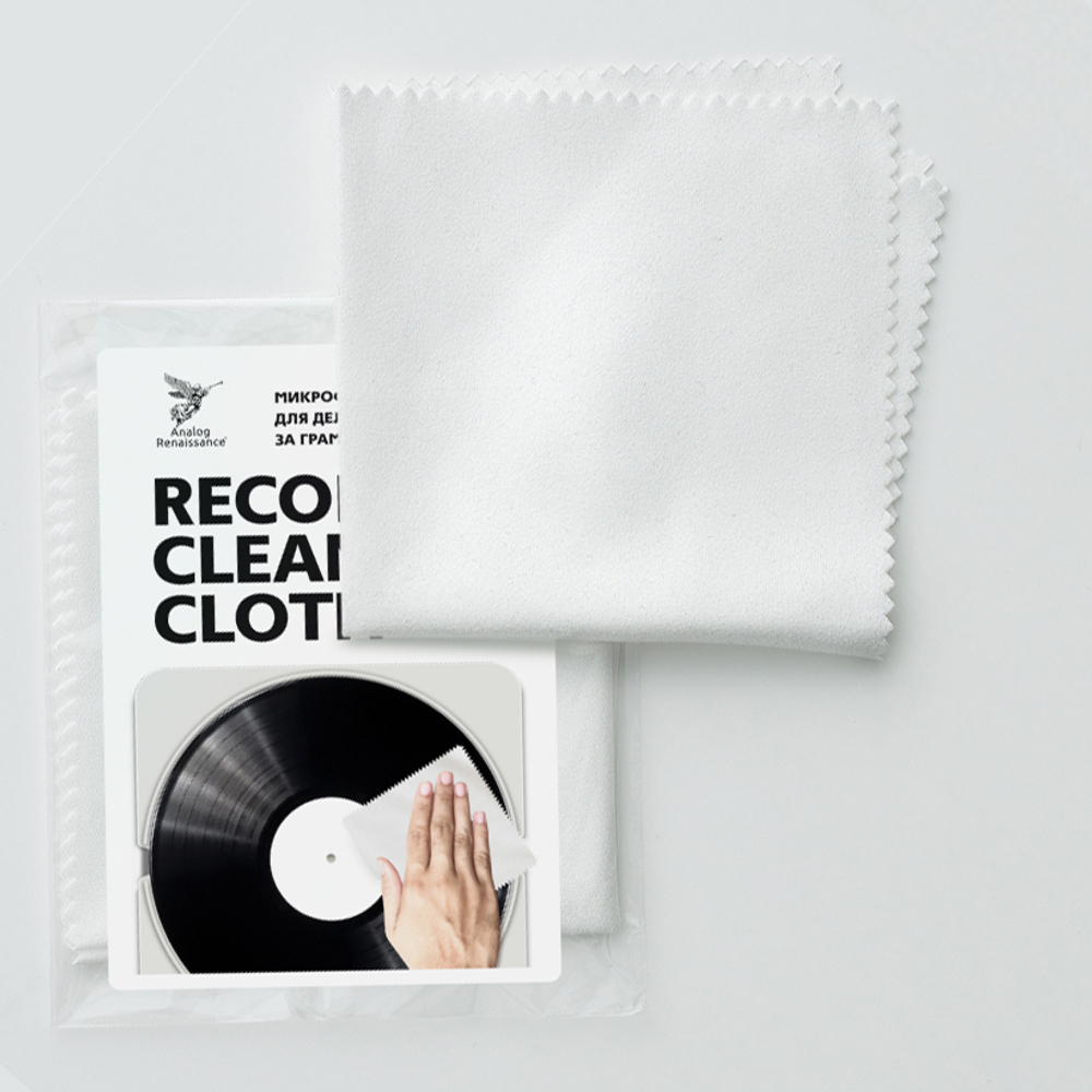 Салфетка Для Виниловых Пластинок (Analog Renaissance Microfiber Cleaning Cloth)(Белая)