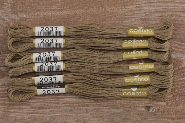 Мулине Lecien Cosmo, цв. 2037 / 6 мот. по 8 метров, в 6 сложений