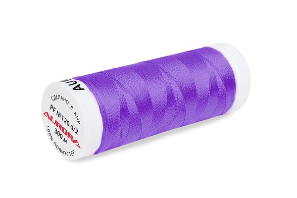 Нитки для креативных работ Aurora №120, 300 м, цв. PF626, 5 катушек