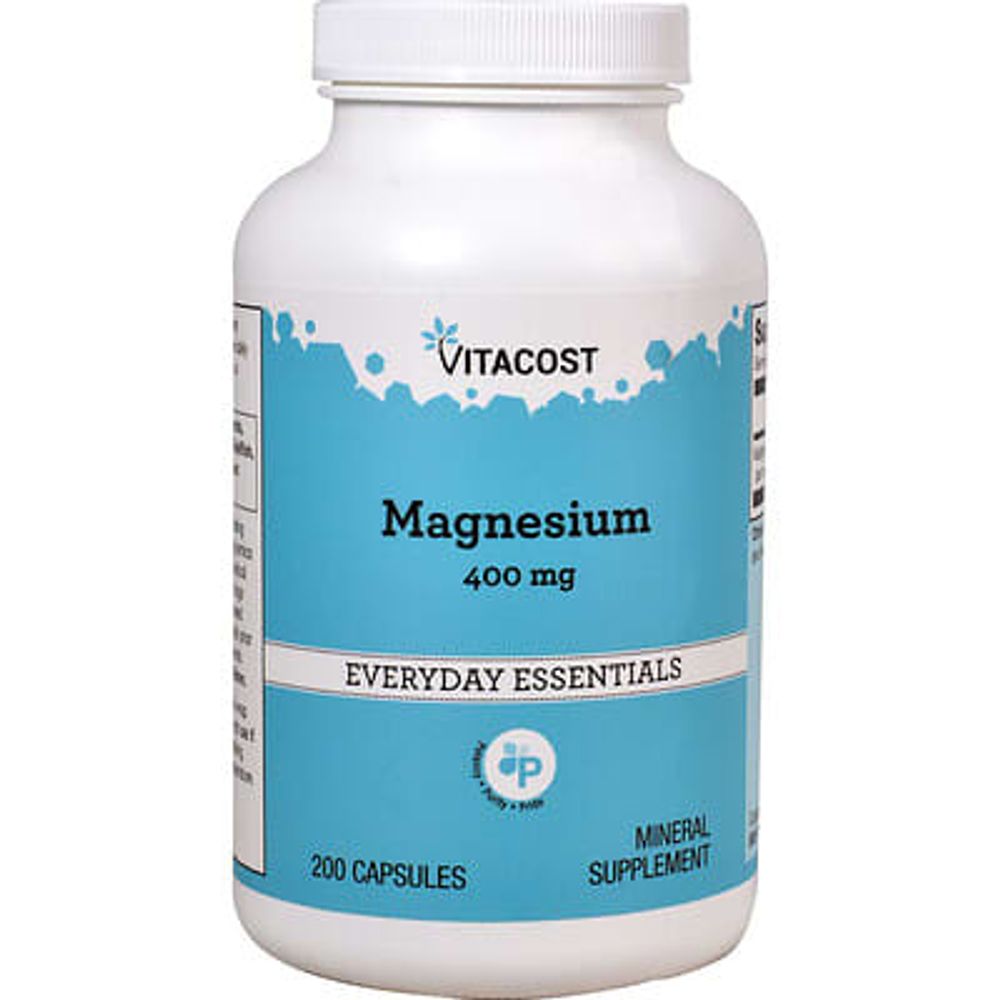 Vitacost, Magnesium, 400 mg, 200 Capsules