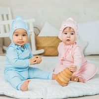 Боди-кимоно с длинным рукавом "Небо" 0+
