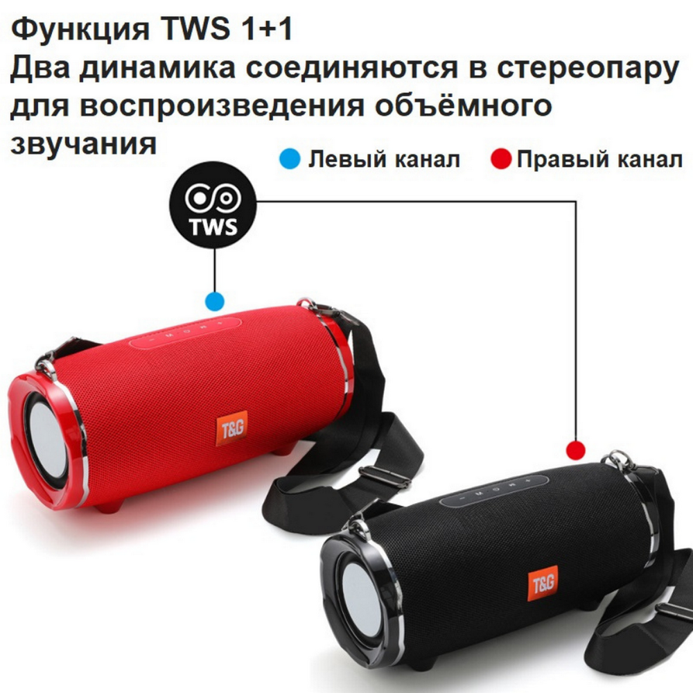 Беспроводная колонка TG-187 (30W USB TF FM TWS)