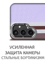 Дизайнерский чехол для SAMSUNG S23 FE с камерой-подставкой и MagSafe