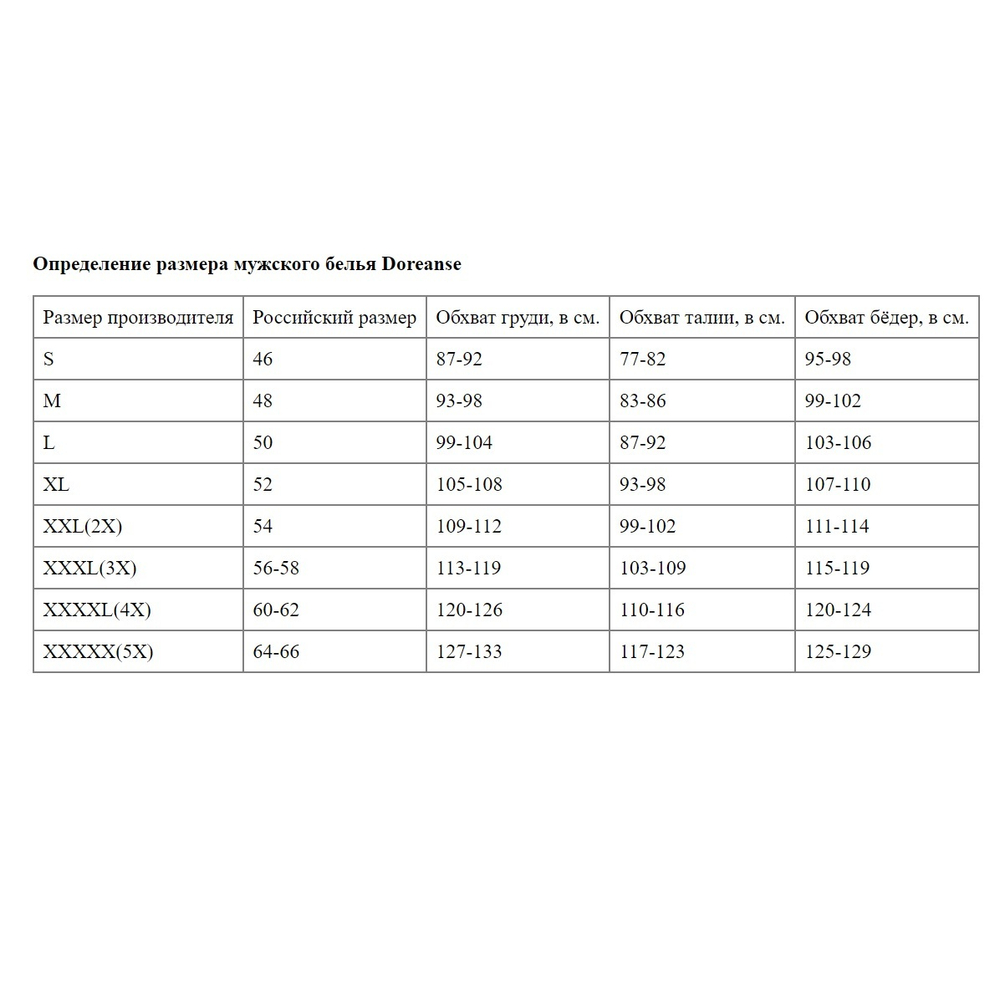Трусы-брифы с сереберистой резинкой Doreanse Silver Line (Размер: XXL) (Цвет: черный)