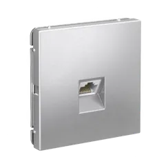 Розетка компьютерная RJ45, кат. Systeme Electric ArtGallery Алюминий GAL000386
