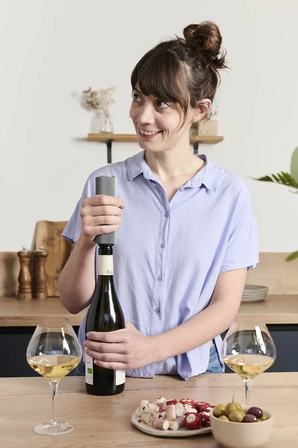 Peugeot Электрический штопор Reverse Master of Wine + набор насосов черный EAN 4006950201081